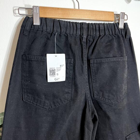 NWT Forever 21 Black Wide Leg Pants LAST CALL - Picture 5 of 7